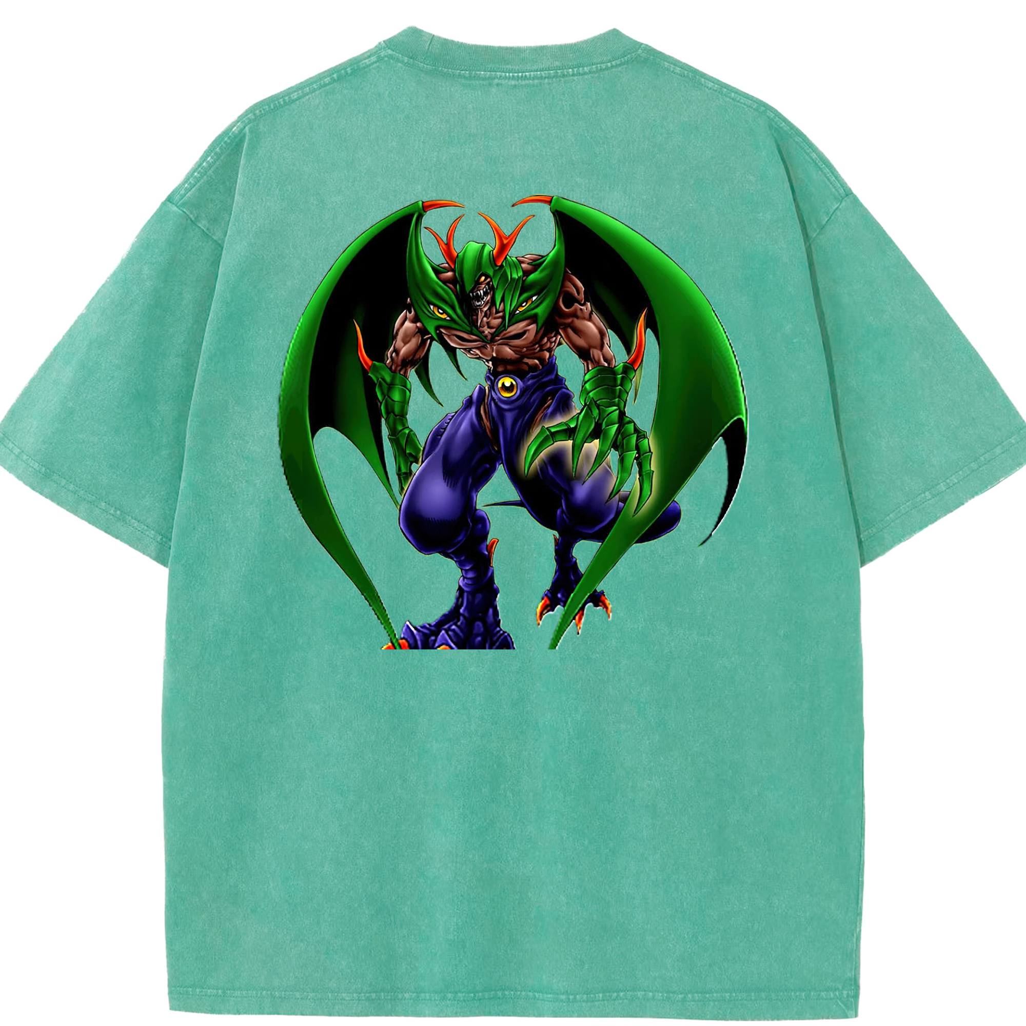 （画像用） 遊☆戯☆王 Yu-Gi-Oh! 綿100% ヴィンテージ風 半袖Tシャツ（背面プリント）